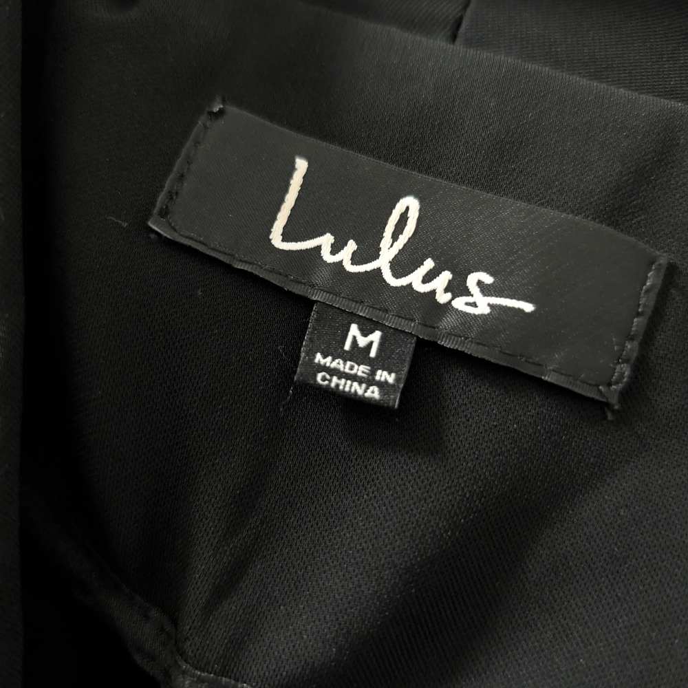 Lulu's Elegant Black Suit Jacket